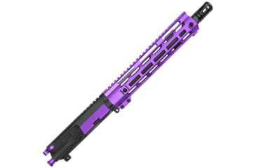 Image of XTS Complete Upper Receiver w/o BCG, AR-15, 300 BO, 19.5in, 10.5in, Pistol Length, 1-8 Twist, 5/8x24 Thread, M-LOK Handguard, Bird Cage, Black Nitride Finish, Purple, XTSCUBO10PP
