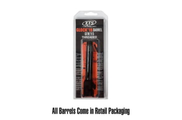 Image of XTS Glock G17 GEN 1-4 9mm Threaded Pistol Barrel, 1-10 Twist, Nitride, Black, G17-BART