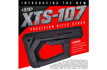 Image of XTS Precision Rifle AR Stock, Black, XTS-107KA