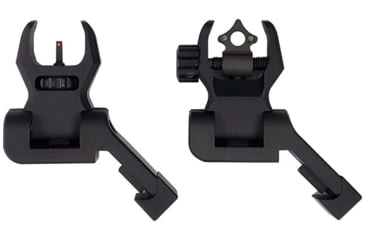 Image of XTS Pro 45 Front And Rear Flip Ups, Black, XTS-P45FRSET