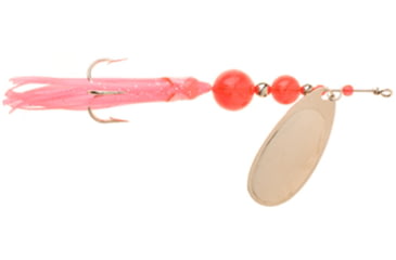 Image of Yakima Bait Flash Glo UV Squid Casting Spinner, 1/2 oz Nickel with Pink Squid, 1136U-NIC