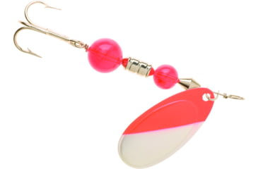 Image of Yakima Bait Flash Glo UV Squid Casting Spinner, 1/2 oz, Red White with Pink Squid, 1136U-RW