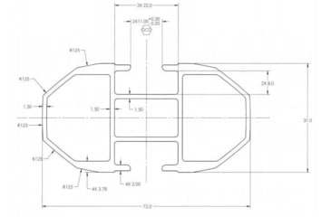 Image of Yakima HD Bar, Pair, Extra Large, 8001159