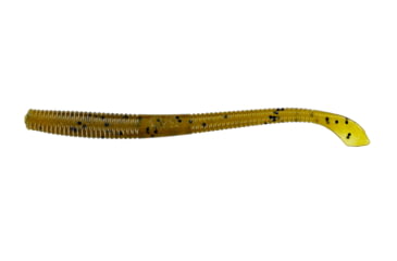 Image of Yamamoto Baits Kut 4in Tail Worm, 20, Green Pumpkin-Black, YAM-7-20-297