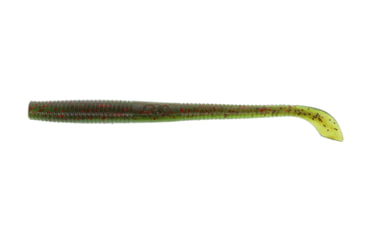 Image of Yamamoto Baits Kut 4in Tail Worm, 20, Green Pumpkin-Red-Fading Watermelon, YAM-7-20-925