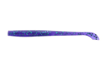 Image of Yamamoto Baits Kut 4in Tail Worm, 20, Purple-Emerald Flake, YAM-7-20-213