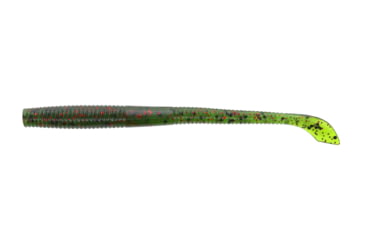 Image of Yamamoto Baits Kut 4in Tail Worm, 20, Watermelon-Black Flake-Red Flake, YAM-7-20-208