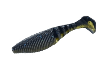 Image of Yamamoto Baits Paddle Tail Zako Soft Bait, 5, 4in, Black-Blue, YAM-134P-05-991
