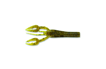 Image of Yamamoto Baits Fat Baby Craw 3.75in, 7pk, Green Pumpkin with Large Black, 3FS-07-297