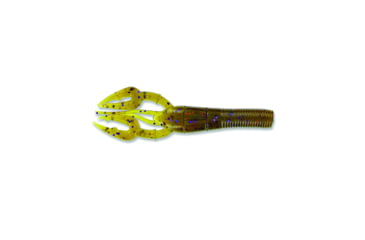 Image of Yamamoto Baits Fat Baby Craw 3.75in, 7pk, Green Pumpkin with Purple &amp; Small Copper, 3FS-07-330