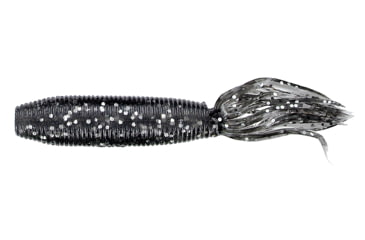 Image of Yamamoto Baits Fat Ika Soft Bait, 10, 4in, Smoke-Silver Flake, YAM-92F-10-135
