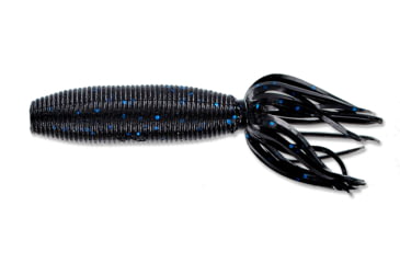 Image of Yamamoto Baits Fat Ika Soft Bait, 10, 4in, Black with Blue Flake, 92F-10-021