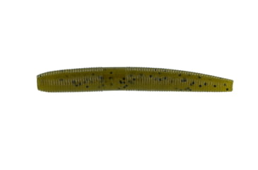 Image of Yamamoto Baits Fat Senko Worm, Green Pumpkin w/ Black Flake, YAM-9C-10-297