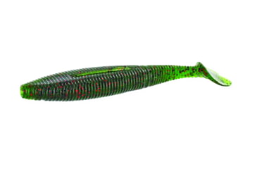Image of Yamamoto Baits Heart Tail 4.5in, 5pk, Watermelon with Black &amp; Red, 128-05-208