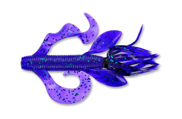 Image of Yamamoto Baits Kreature, 4in, 7pk Junebug Purple with Emerald Flake, 5-07-213