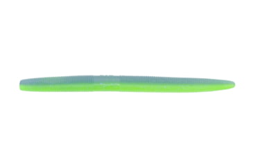 Image of Yamamoto Baits Senko 5in Worm, 10 Pack, Chartreuse-Electric Blue, YAM-9-10-9007