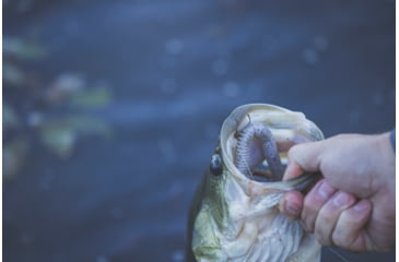 Image of Yamamoto Baits Slinko Floater Soft Bait, 7, 5.5in, Blue Pearl-Black-Hologram, YAM-SLINKO5.5-239