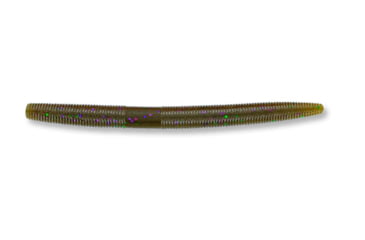 Image of Yamamoto Baits Senko 5in Worm, 10 Pack, Green Pumpkin/Large Green &amp; Purple Flake, YAM-9-10-301