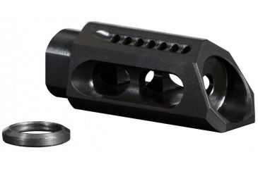 Image of Yankee Hill 26-MB-A Slant Muzzle Brake 5.56mm Threaded 1/2-28 TPI Steel Black