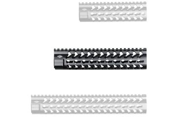 Image of Yankee Hill 5240 SLK Keymod Handguard AR-15 9.3 Rail Aluminum Black