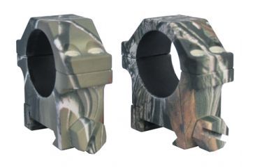 Image of Yankee Hill Machine 4-Screw Scope Ring Set Medium One Inch Picatinny Realtree AP Camouflage