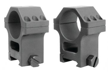 Image of Yankee Hill Machine 6-Screws Scope Rings AR-Tall One Inch Weaver Matte Black