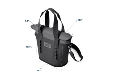 Image of Yeti Hopper M15 Soft Cooler, Big Wave Blue/Navy, 15 Liter, 18060131393