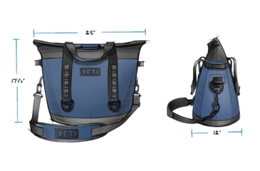Image of Yeti Hopper M30 Soft Cooler, Navy, 18025180000
