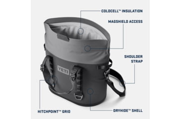 Image of Yeti Hopper M30 Soft Cooler, Charcoal, 30 Quart, 18060131429