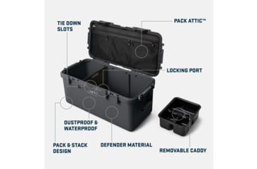 Image of Yeti LoadOut GoBox Gear Case 60, King Crab Orange, 26010000543
