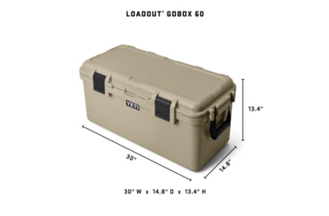 Image of Yeti LoadOut GoBox Gear Case 60, King Crab Orange, 26010000543