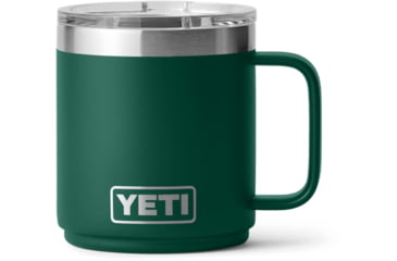 Image of Yeti Rambler 10 oz Stackable Mug w/Durasip Ceramic Lining, Black Forest Green, 21071507356
