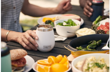 Image of Yeti Rambler 10 oz Wine Tumbler w/DuraSip Ceramic Lining, White, 21071507400