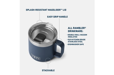 Image of Yeti Rambler 14 oz Mug, Lowcountry Peach, 21071505454