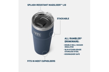 Image of Yeti Rambler 16 Oz Pint MS, Rescue Red, 21071501387