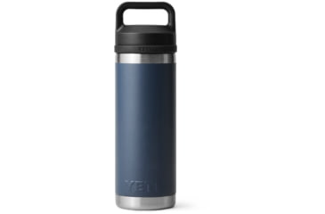 Image of Yeti Rambler 18 oz Bottle Chug, Navy/Rescue Red/White, 18 oz, 21071505902