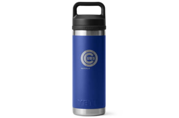 Image of Yeti Rambler 18 oz Water Bottle w/Chug Cap, Blue/MLB Cubs, 28100006752