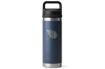 Image of Yeti Rambler 18 oz Water Bottle w/Chug Cap, Navy/MLB Guardians, 28100006788