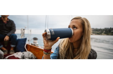 Image of Yeti Rambler 18oz Bottle, Navy, 2107106011