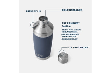 Image of Yeti Rambler 20 oz Cocktail Shaker Tropical Pink, Tropical Pink, 20 oz, 21071503014