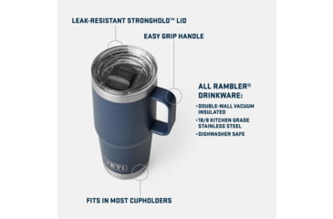 Image of Yeti Rambler 20 oz Travel Mug, Firefly Yellow, 20 oz, 21071504712