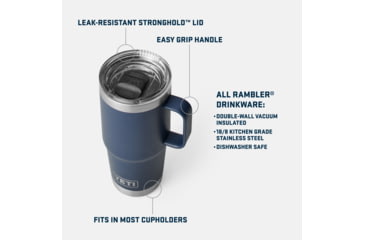 Image of Yeti Rambler 20 oz Travel Mug, Rescue Red, 21071503878