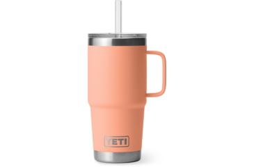 Image of Yeti Rambler 25 oz Straw Mug, Lowcountry Peach, 21071505353