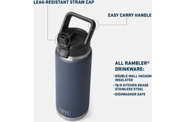Image of Yeti Rambler 26 oz Straw Bottle, White, 26 oz, 21071504108