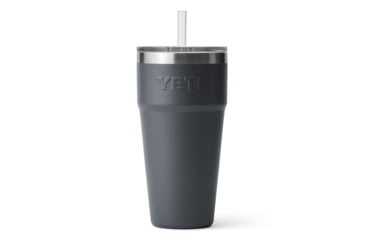 Image of Yeti Rambler 26 oz Straw Cup, Charcoal, 21071501189