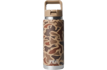 Image of Yeti Rambler 26 oz Water Bottle w/Straw Cap, Wetlands Camo, 21071506165