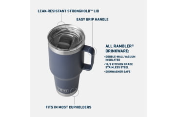 Image of Yeti Rambler 30oz Travel Mug w/ Magslider Lid, Camp Green, 21071501694