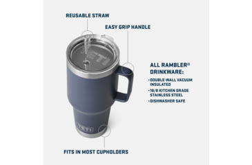 Image of Yeti Rambler 35 oz Straw Mug, Firefly Yellow, 35 oz, 21071504724