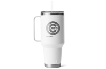 Image of Yeti Rambler 42 oz Straw Mug w/Straw Lid, White/MLB Cubs, 28100007250