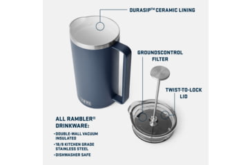 Image of Yeti Rambler 64 Oz French Press Navy, Navy, 64 oz, 21071501854